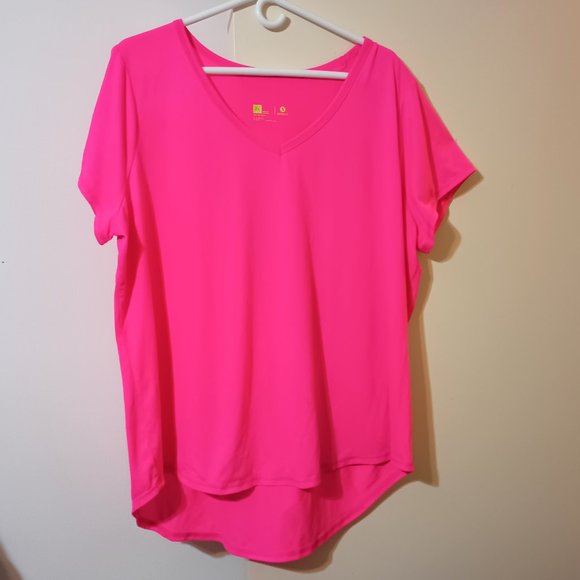 Preloved ~ Xersion Neon Pink Athletic Top (Size: 2X) - Picture 1 of 5